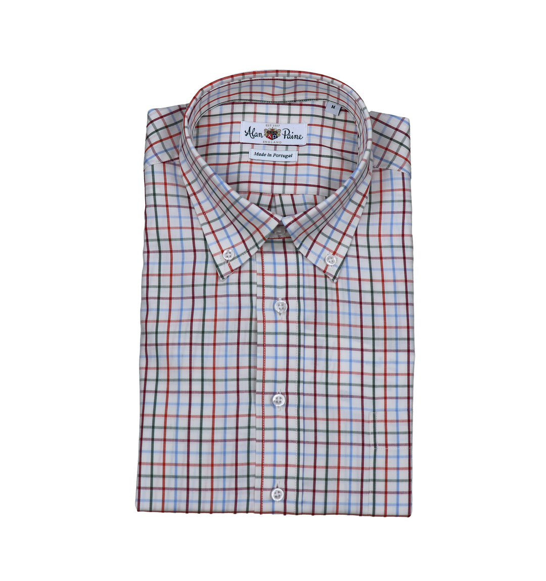 Country Check Classic Fit Button Down Pheasant Tattersall