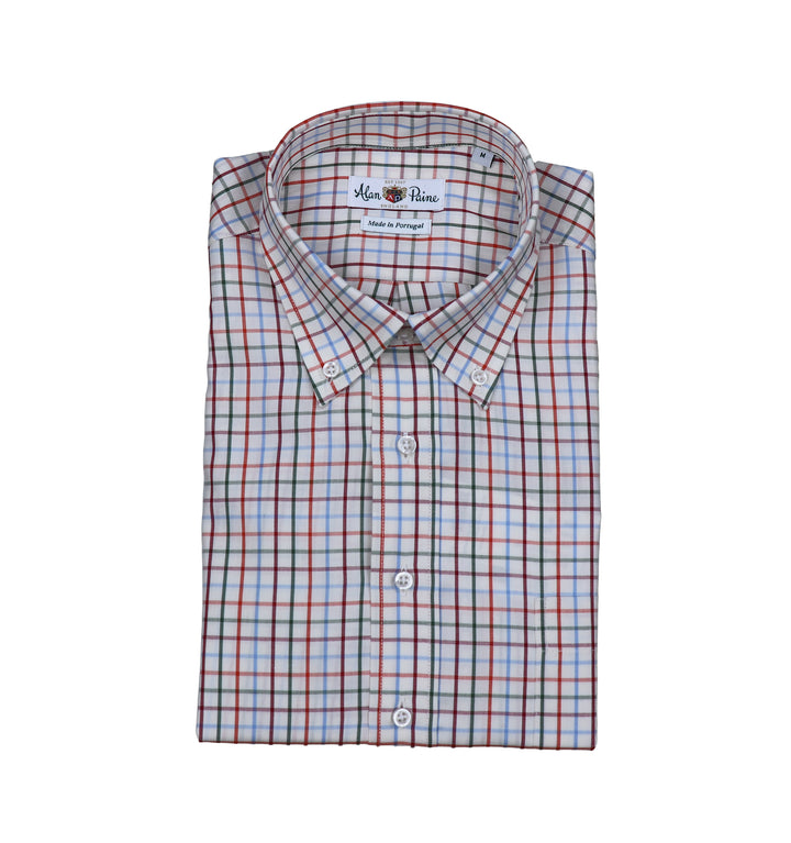 Country Check Classic Fit Button Down Pheasant Tattersall