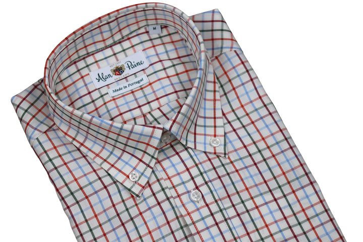 Country Check Classic Fit Button Down Pheasant Tattersall