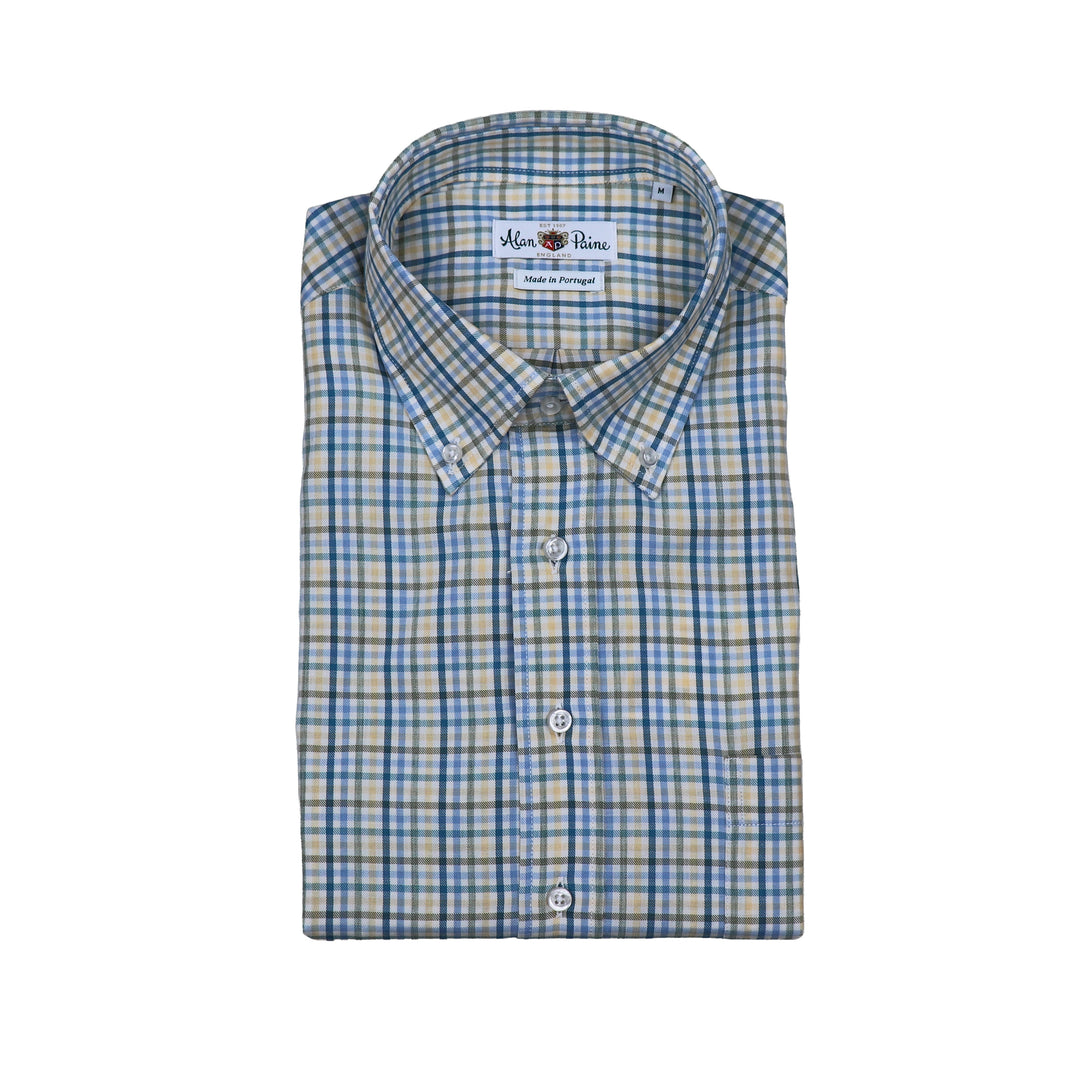 Country Check Classic Fit Button Down Mallard Plaid