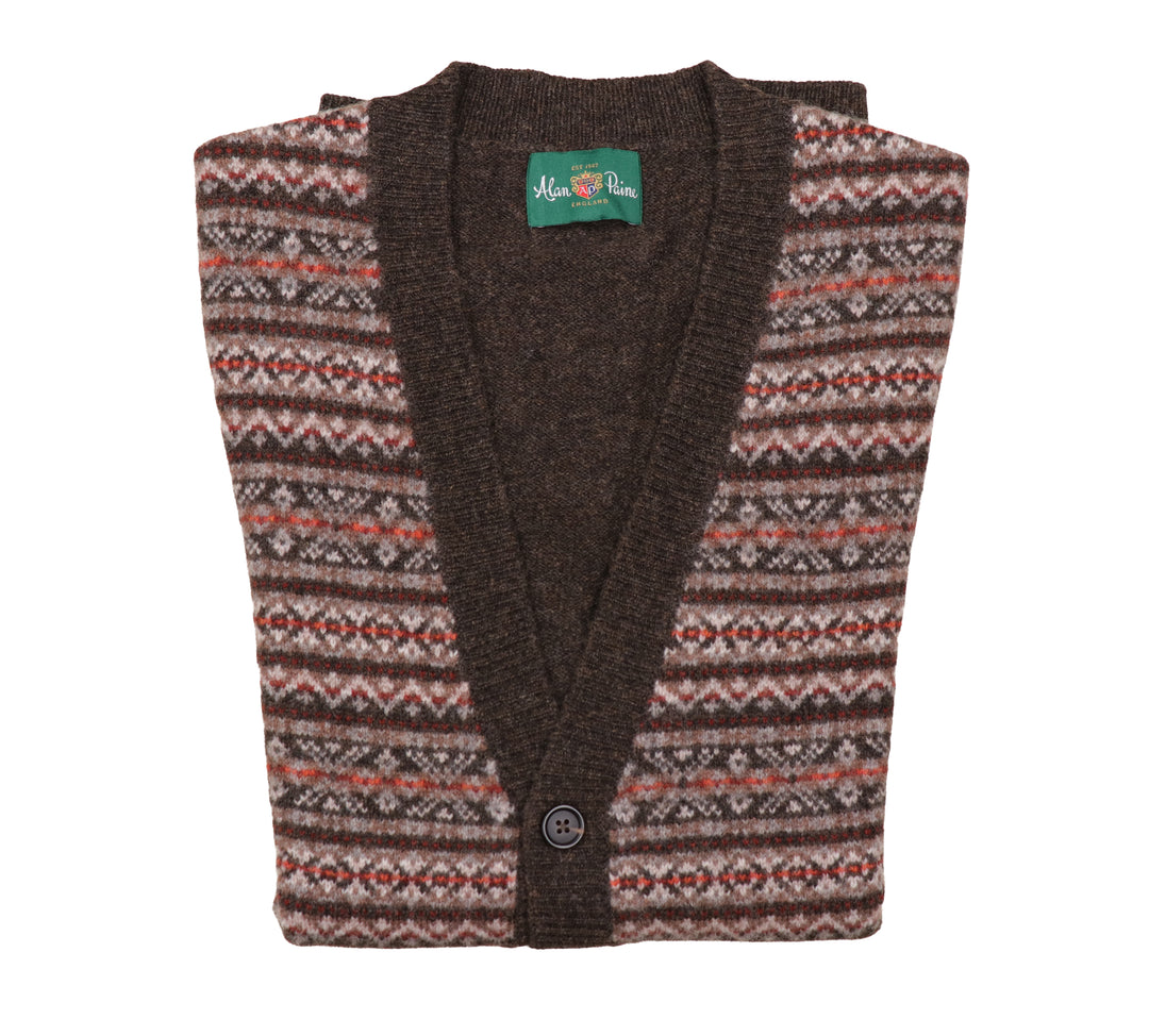 Maywick Fair Isle Button Front Sweater Vest