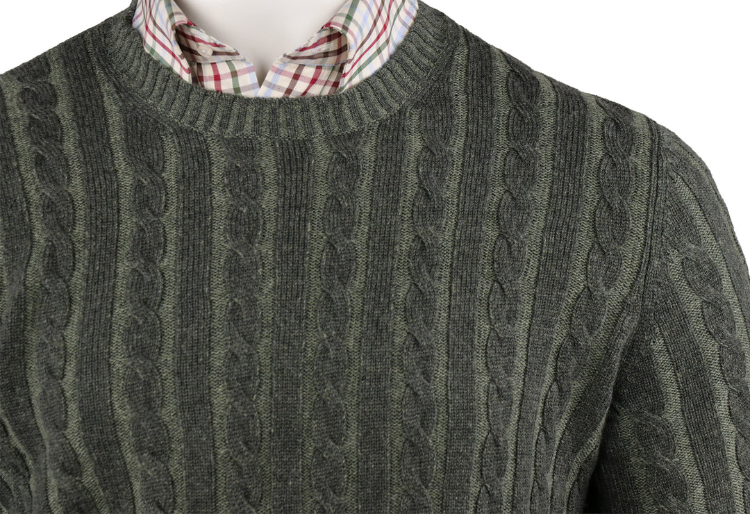 Morwick Cashmere Cable Crewneck