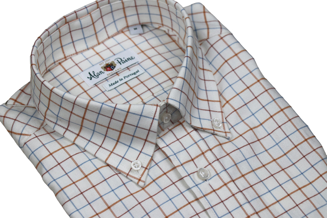 Country Check Button Down Cedarwood Tattersall