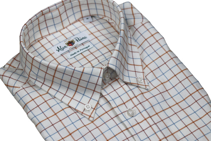 Country Check Button Down Cedarwood Tattersall