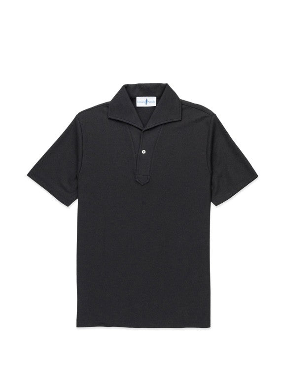 Capri Organic Cotton Polo - Black