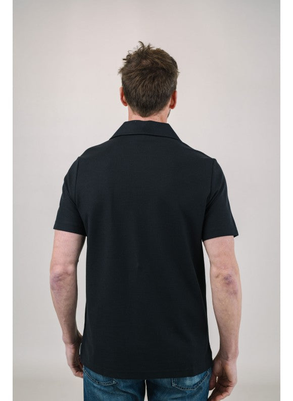 Capri Organic Cotton Polo - Black