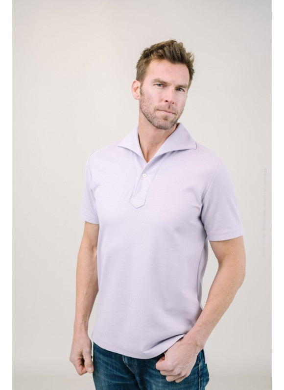 Capri Organic Cotton Polo - Lilac