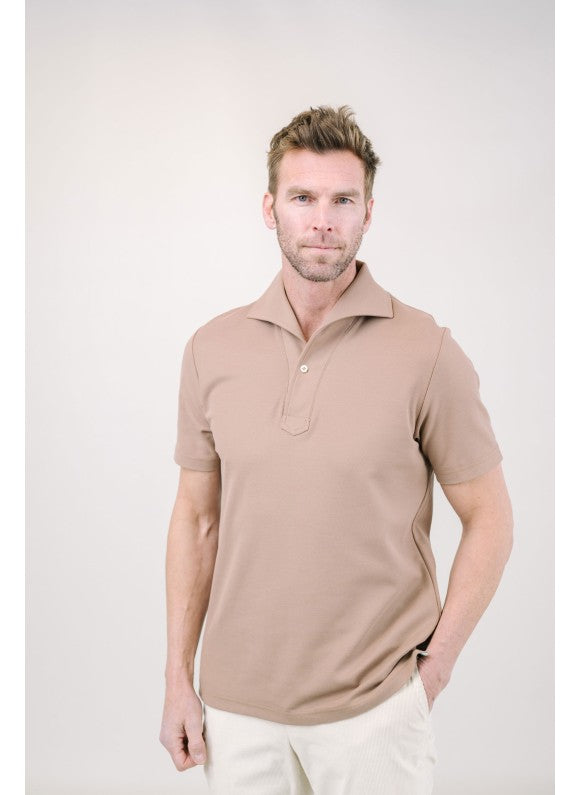 Capri Organic Cotton Polo - Toast
