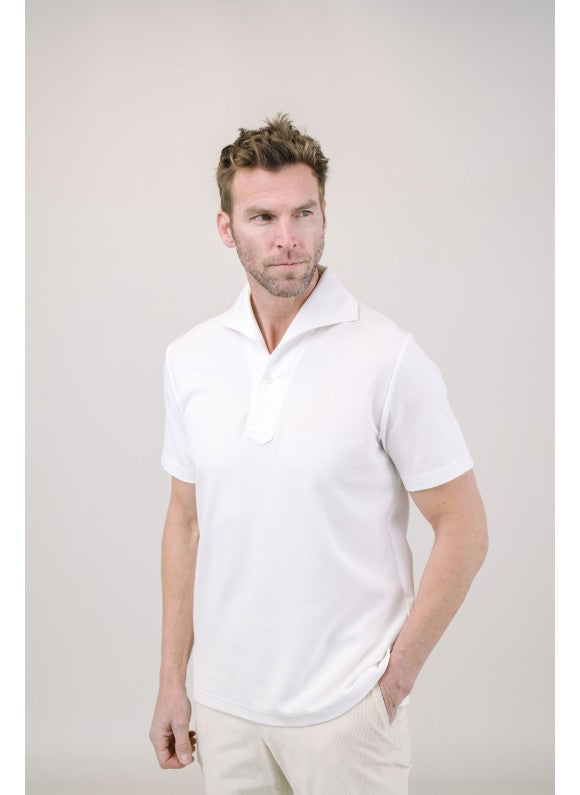Capri Organic Cotton Polo - White