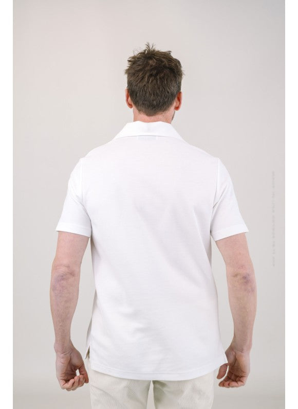Capri Organic Cotton Polo - White