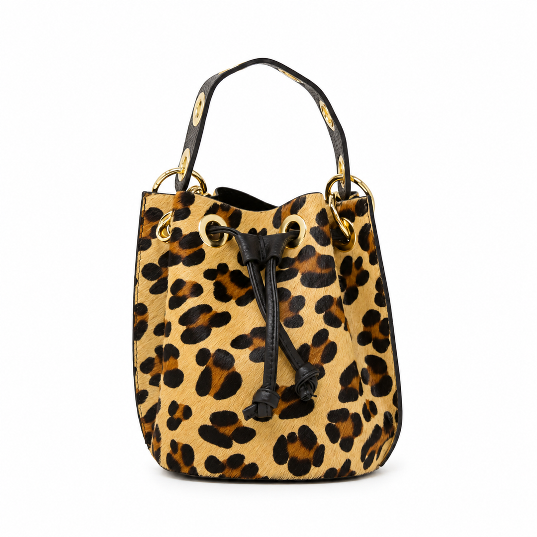 The Vivienne Hair-On-Hide Bucket Bag