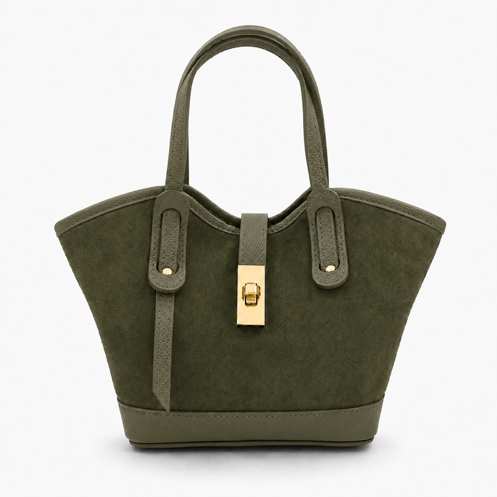 The Victoria Suede & Leather Handbag