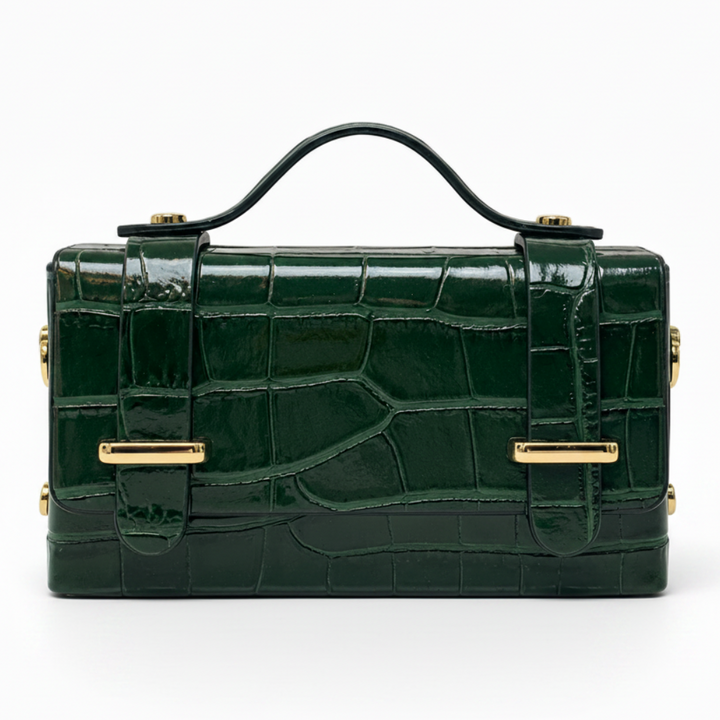 The Caroline Crocodile Print Mini Handbag