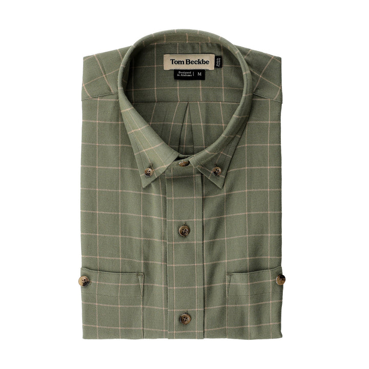 Dixon Brushed Cotton Twill Shirt
