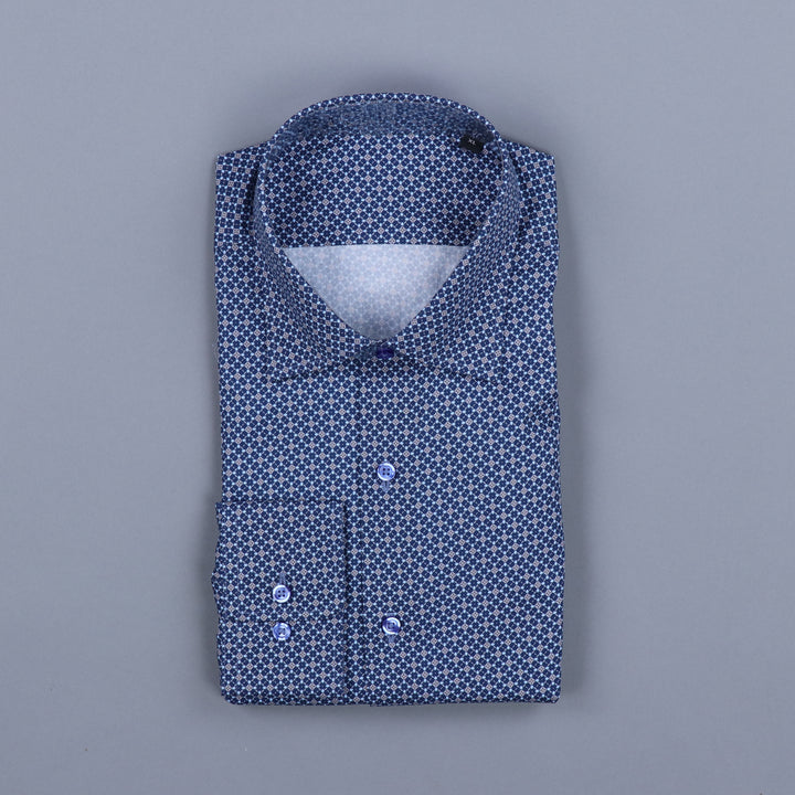 Hampton's Sport Shirt - Ruby & Stone Tile Print