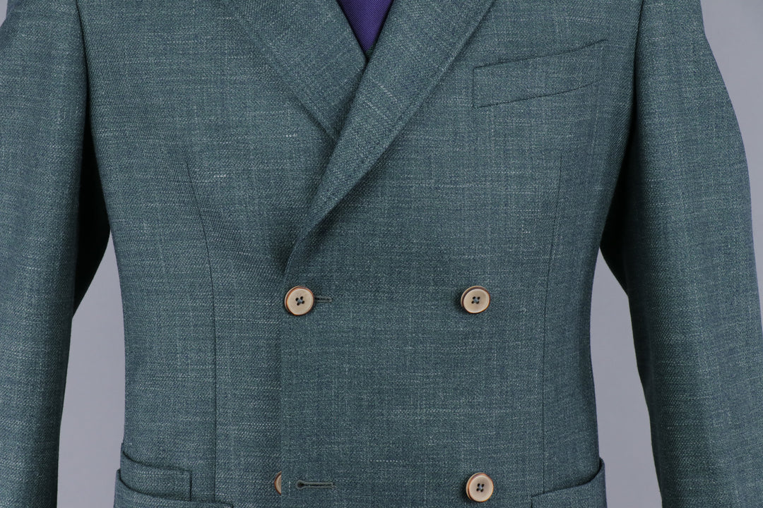 Kenton Double Breasted Sportcoat in Evergreen