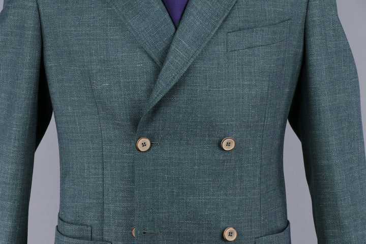 Kenton Double Breasted Sportcoat in Evergreen