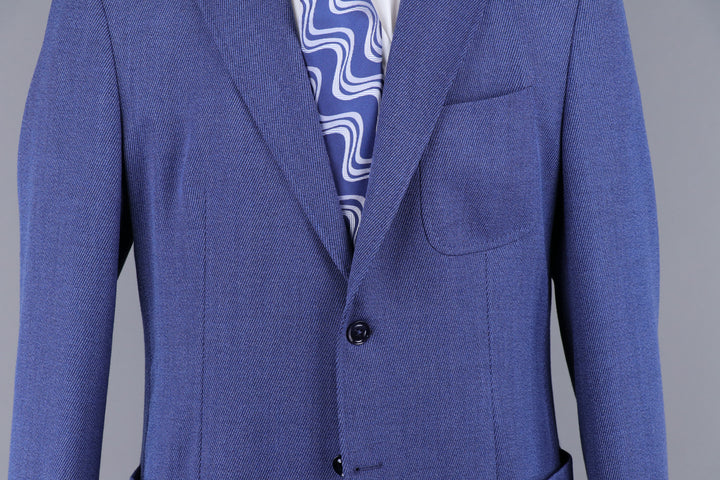 Kenton Stretch Travel Blazer in Denim Twill