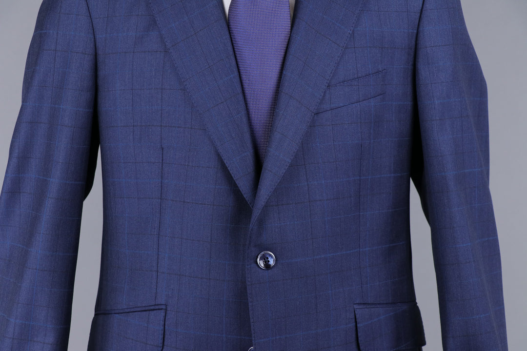 Soho Suit in Light Navy Windowpane