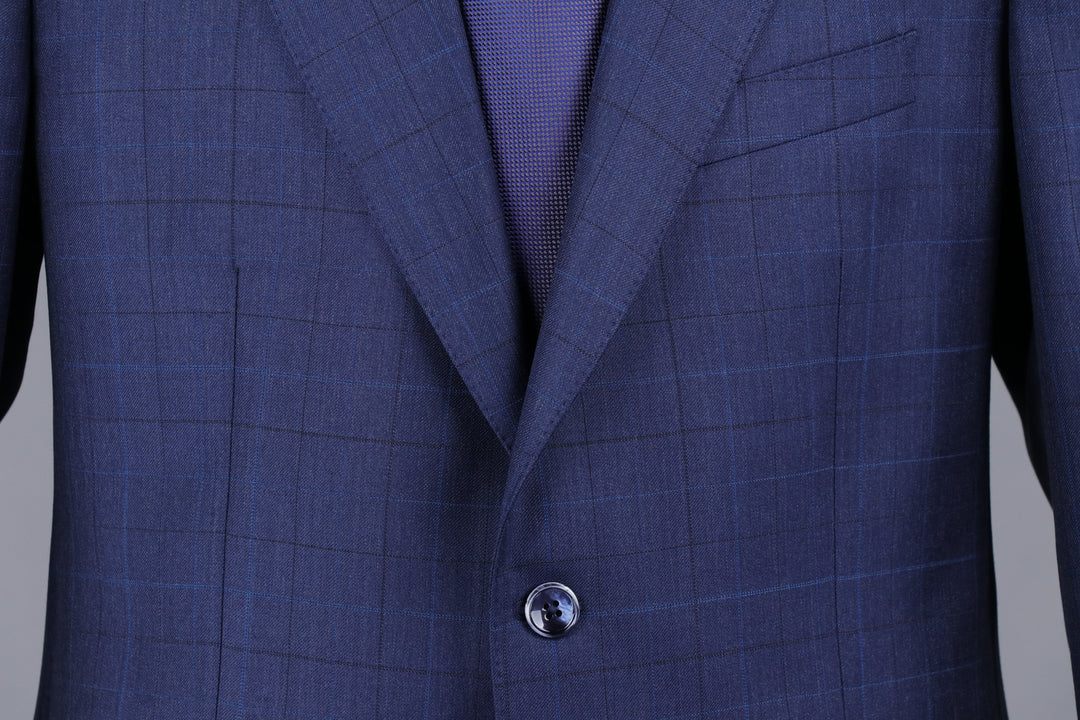 Soho Suit in Light Navy Windowpane