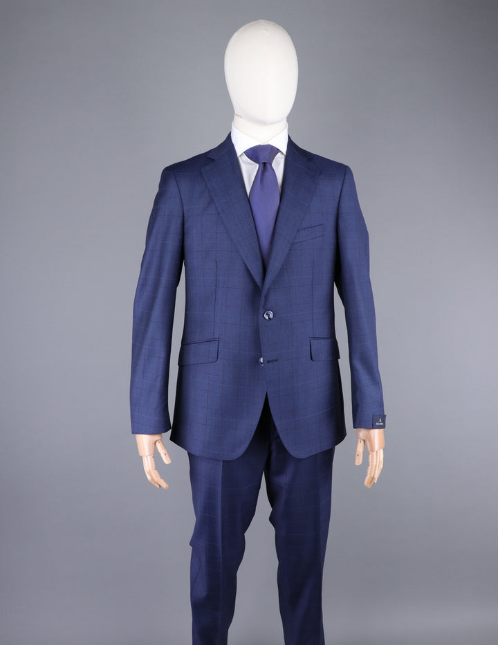 Soho Suit in Light Navy Windowpane
