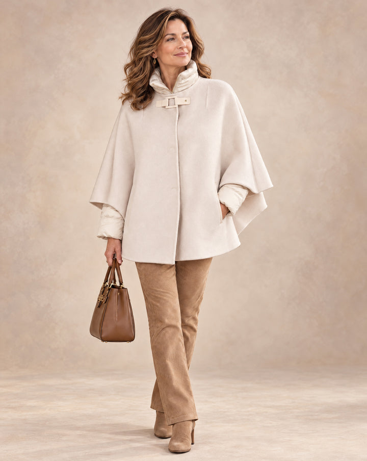 The Aspen Cashmere & Down Swing Coat