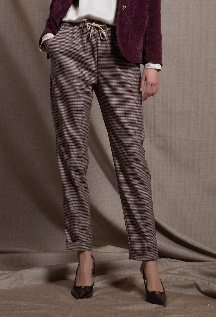Fly Drawstring Tailored Stretch Trousers