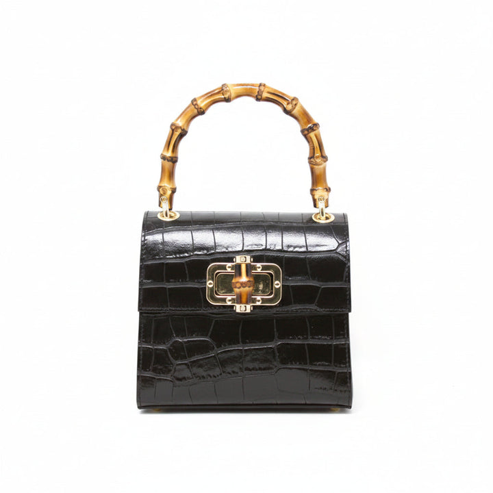The Genevieve Bamboo Handle Handbag