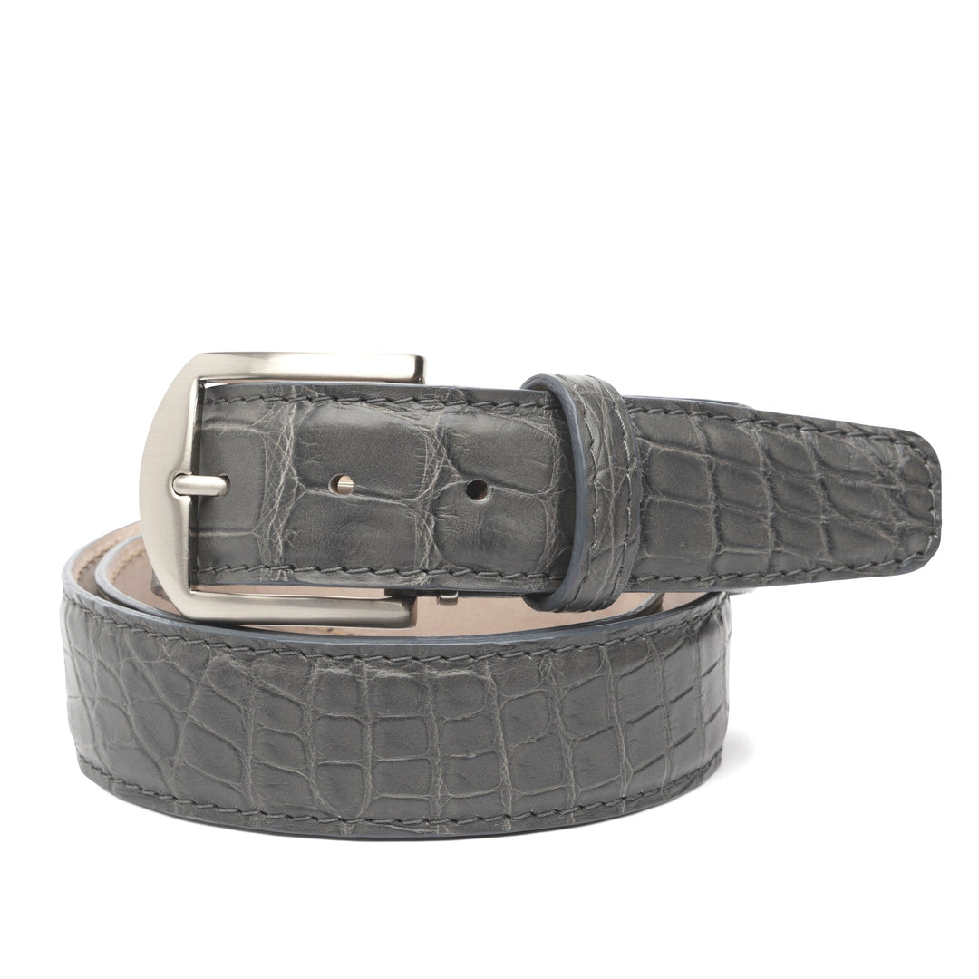 American Alligator Custom Belt 40mm in Grey