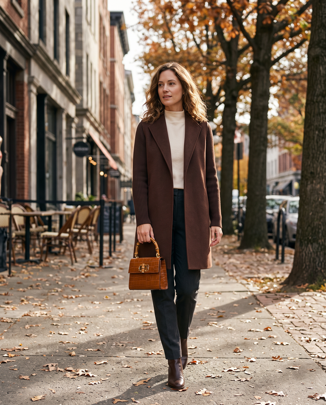 The Genevieve Bamboo Handle Handbag