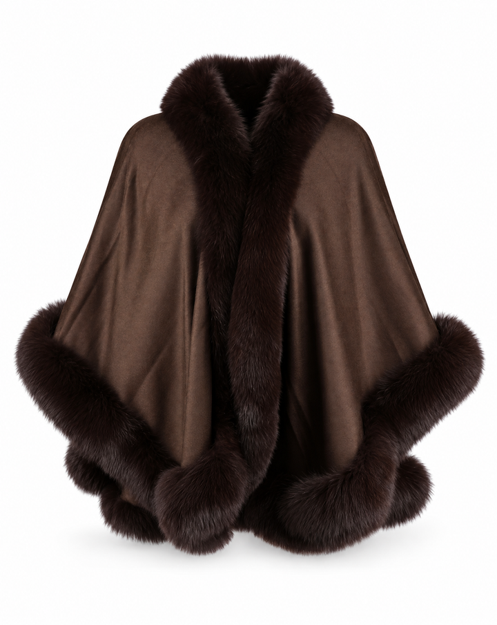 The Catherine Cashmere & Fox Cape
