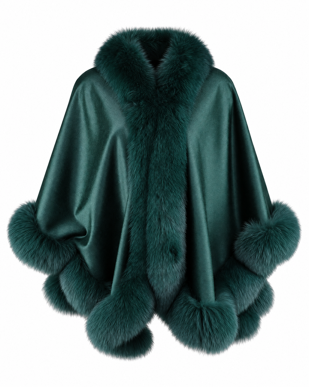 The Catherine Cashmere & Fox Cape