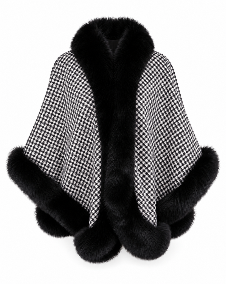 The Catherine Cashmere & Fox Cape