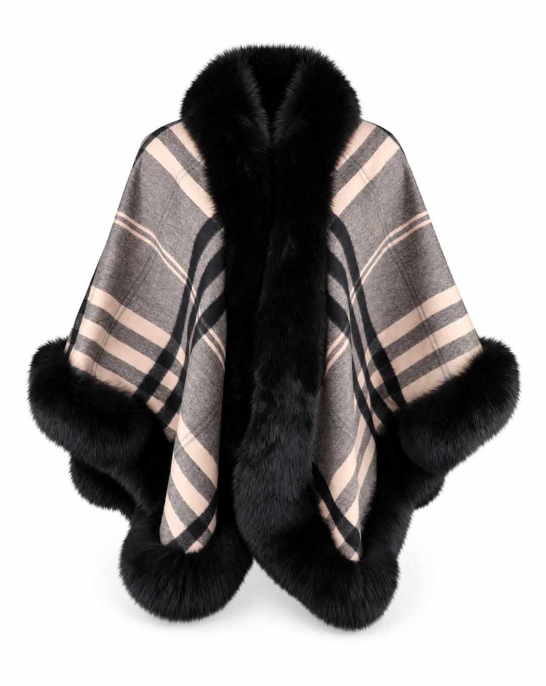The Catherine Cashmere & Fox Cape