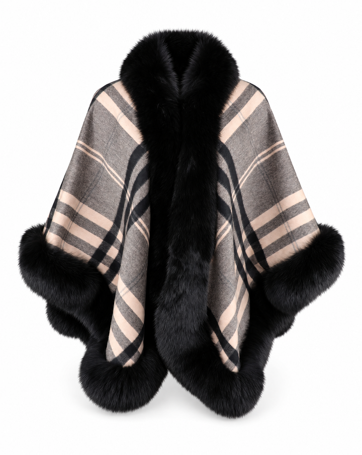 The Catherine Cashmere & Fox Cape