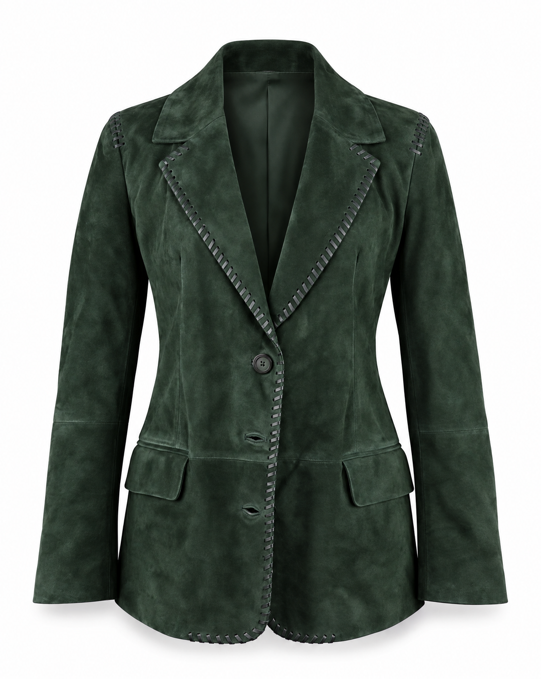 The Jill Suede Whipstitch Blazer