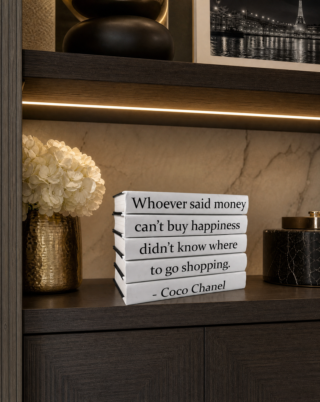 "Whoever Said..." Coco Chanel Decorative Book Set