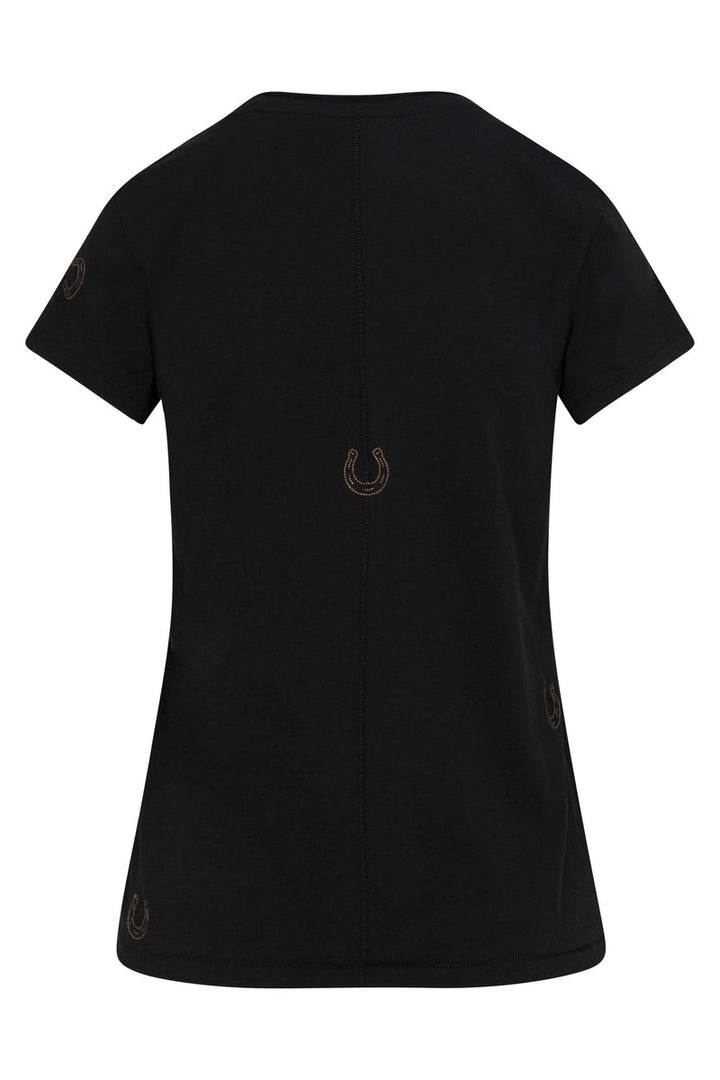 Embroidered Cotton T-Shirt White Horse