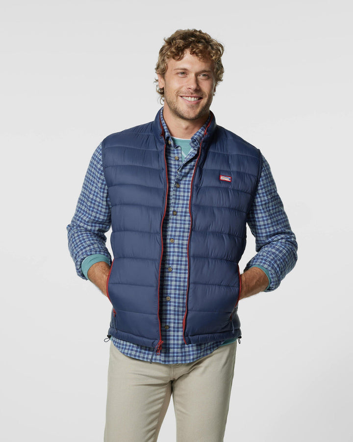 Hudson Quilted Vest in Wake