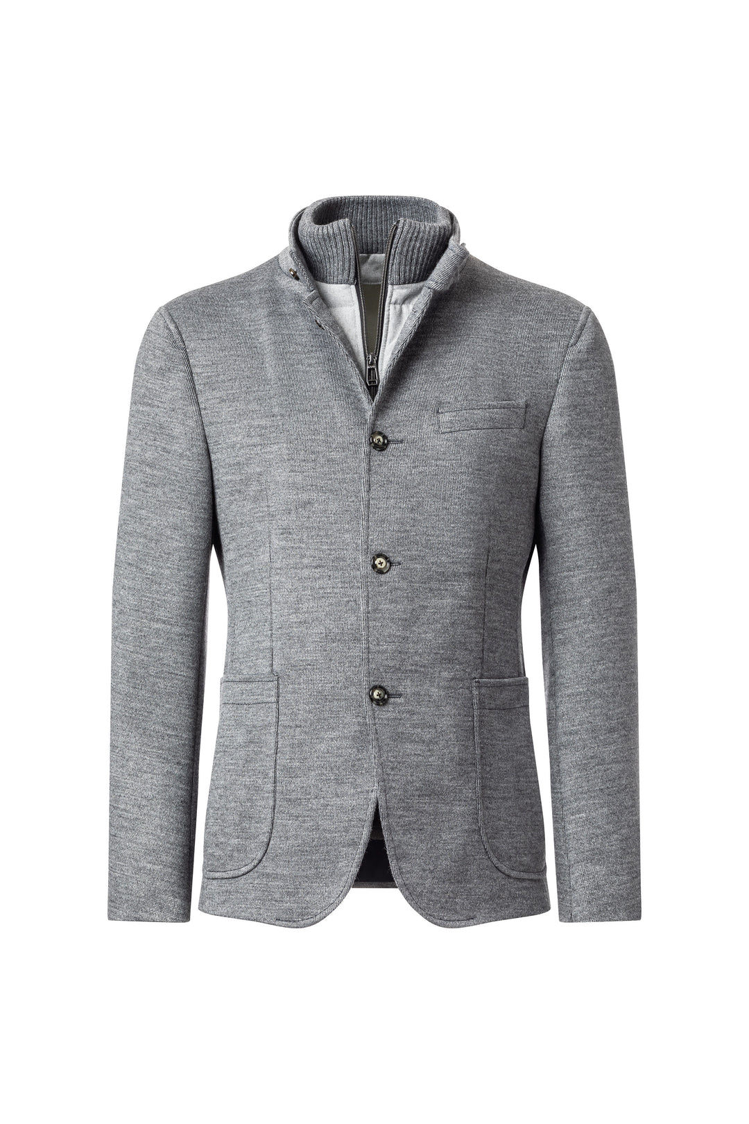 Hectar-J Knit Field Coat in Grey