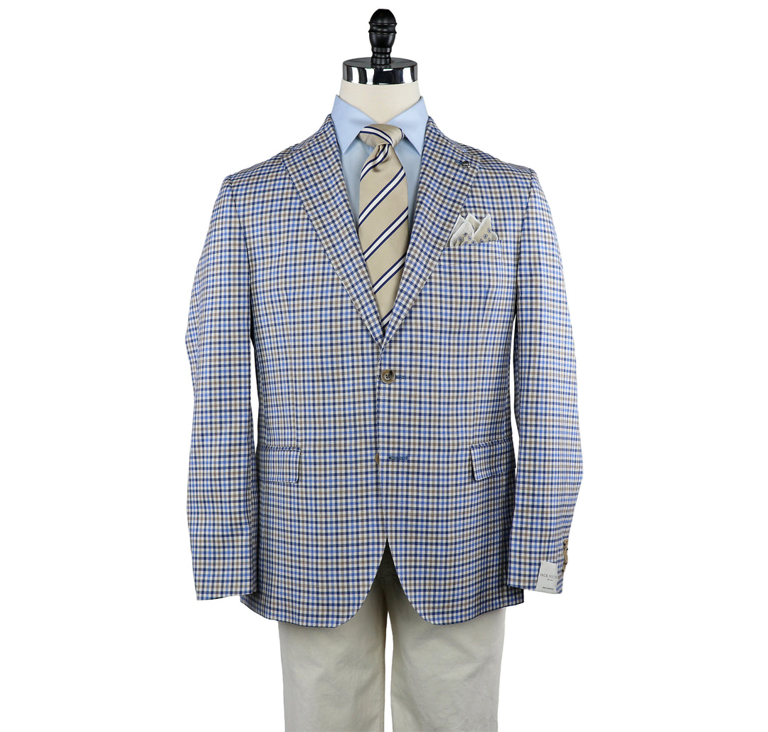McAllen Sportcoat Blue/Cream Check JVC15033
