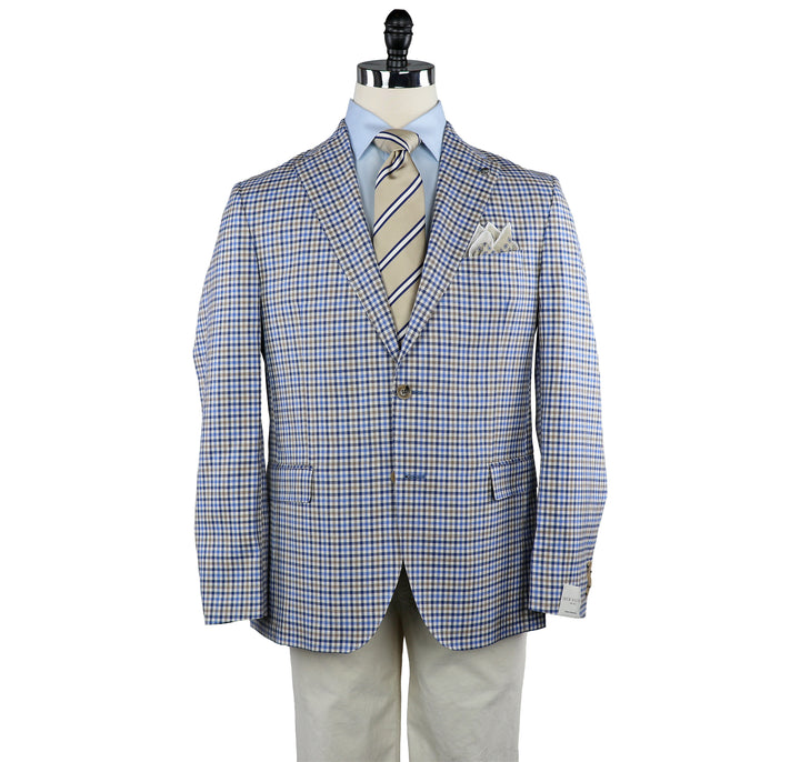 McAllen Sportcoat Blue/Cream Check JVC15033