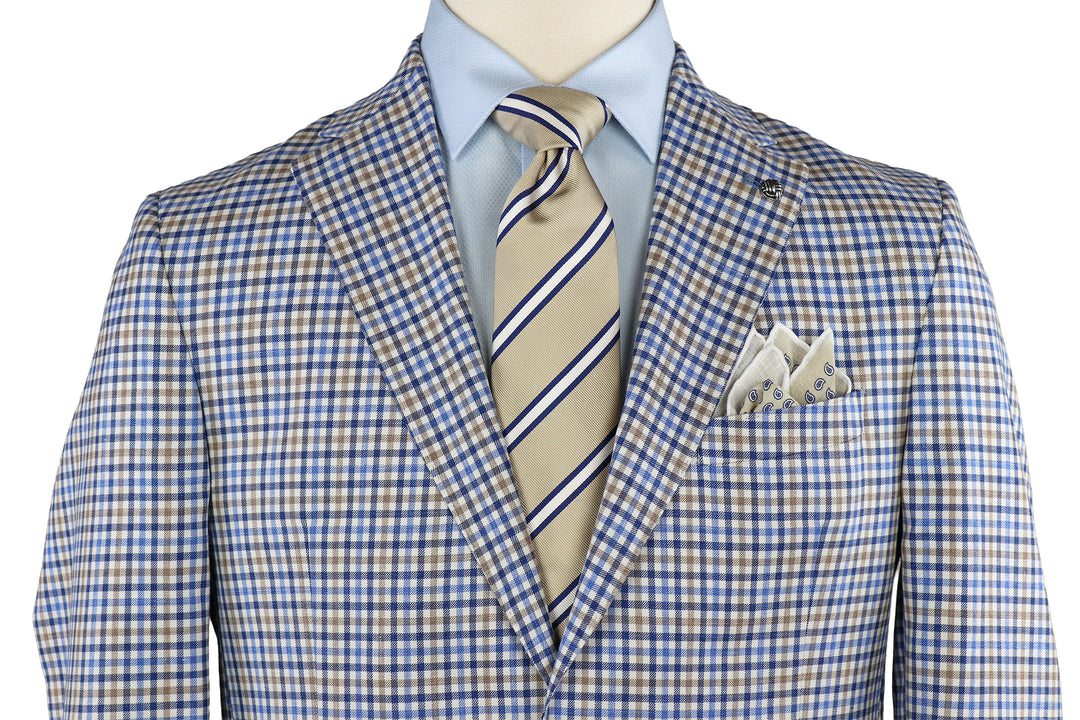 McAllen Sportcoat Blue/Cream Check JVC15033