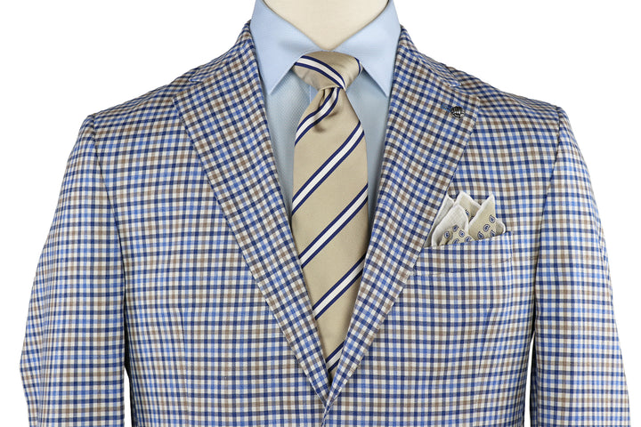 McAllen Sportcoat Blue/Cream Check JVC15033