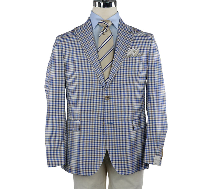 McAllen Sportcoat Blue/Cream Check JVC15033
