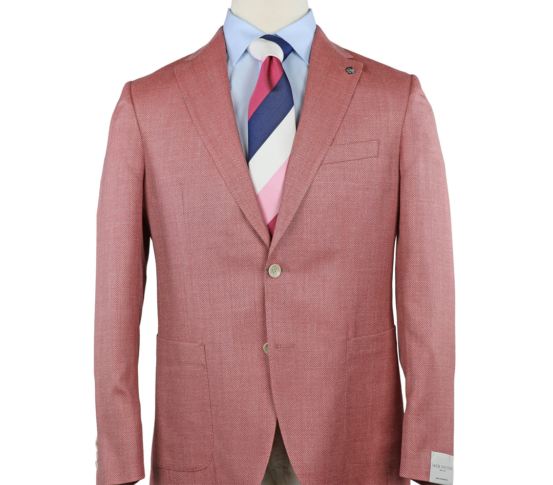Morton Herringbone Sportcoat Blush