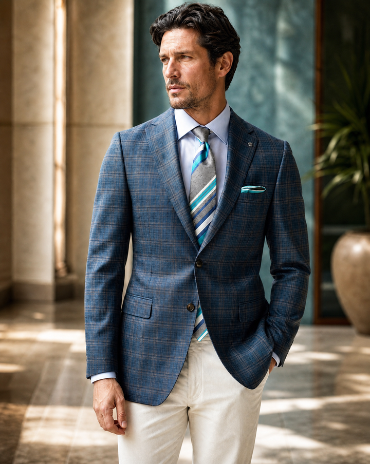 Midland Modern Fit Sportcoat in Slate Teal