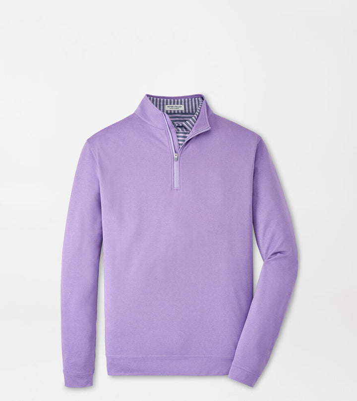 Perth Mélange Performance Quarter-Zip in Dragonfly