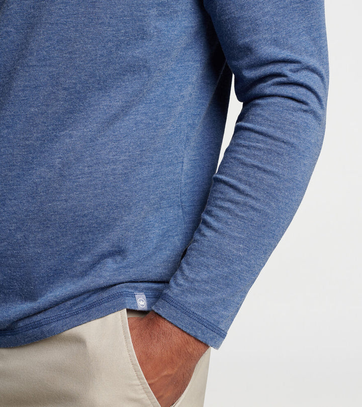Cannon Popover Hoodie in Atlantic Blue