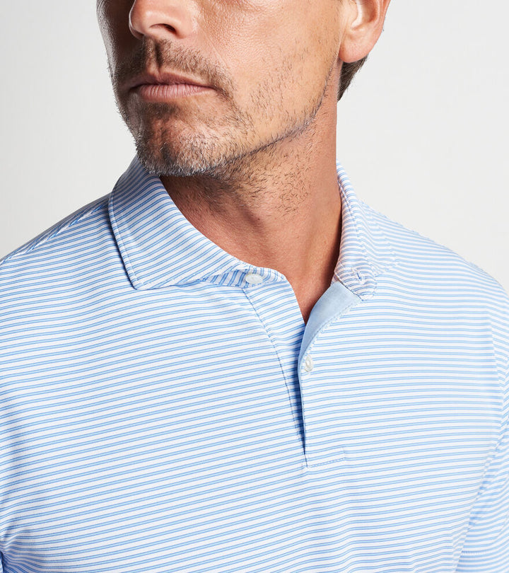 Ambrose Performance Jersey Polo in White